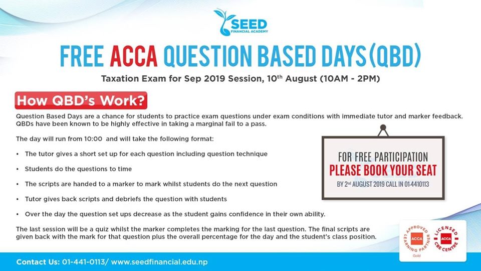 Question based day – Acca Practice Exam